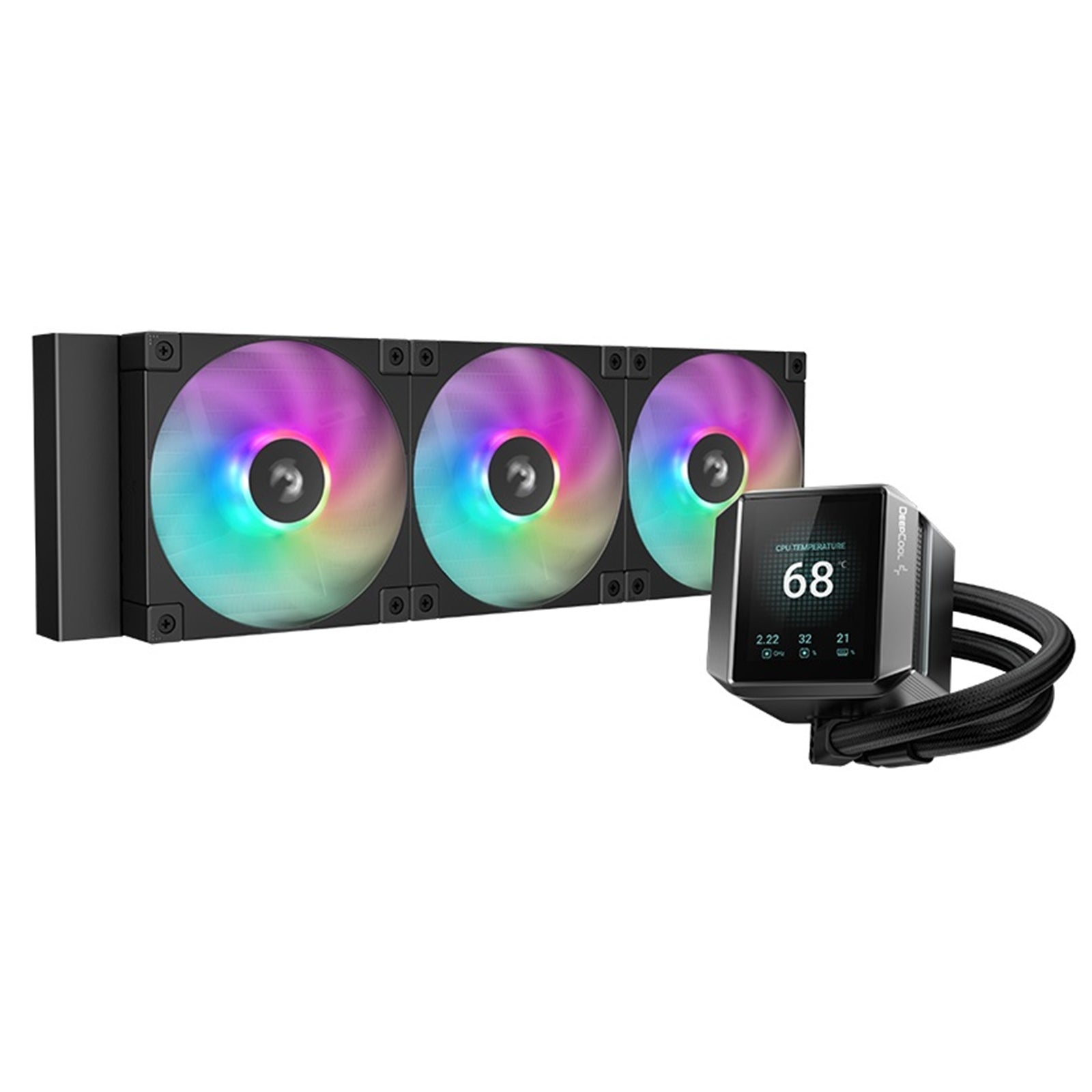 DeepCool Mystique 360 AIO LCD Liquid Cooler 2.8 DeepCool Mystique 360 AIO LCD Liquid Cooler 2.8